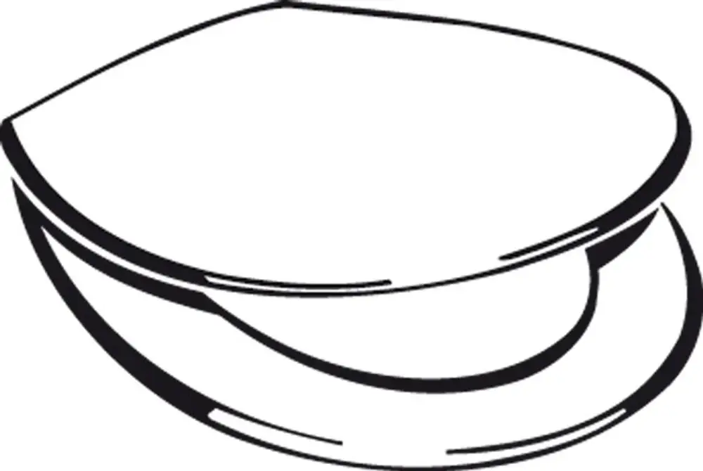 Weißer WC-Sitz mit leicht gewölbter Form, unterstützt von Edelstahl-Scharniere, zeichnet sich durch eine schlichte Gestaltung aus. Ideal Standard Produkt.